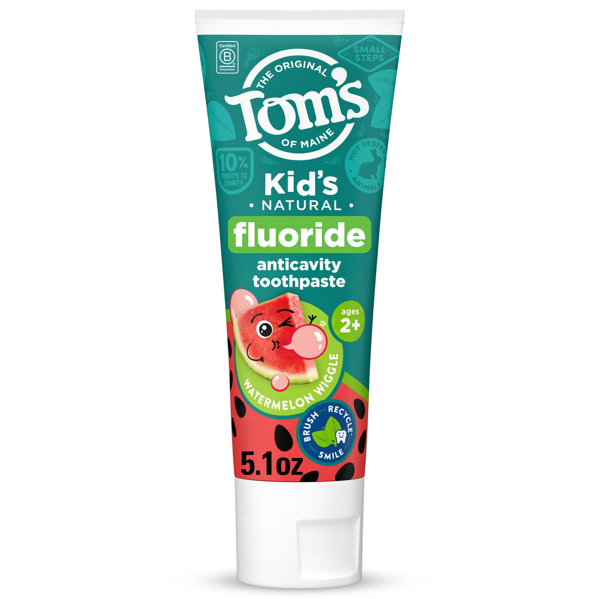 미국직구 Tom s of 145g / Tom’s of Maine Watermelon Wiggle Kids Toothpaste with Fluoride, 145g 1