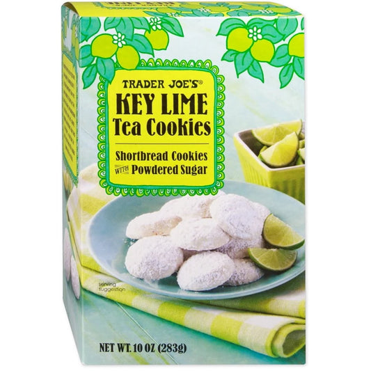 미국직구 트레이더조 차 283g / Trader Joe's Key Lime Tea Cookies Shortbread Cookies with Powdered Sug 1