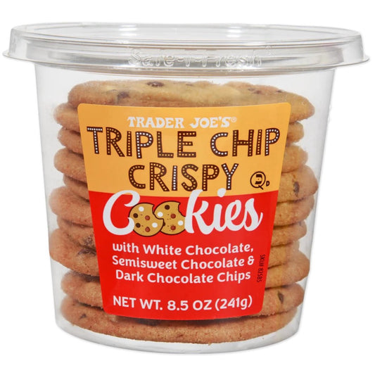 미국직구 트레이더조 초콜릿 241g / Trader Joe's Triple Chip Crispy Cookies with White Chocolate, Semiswee 1