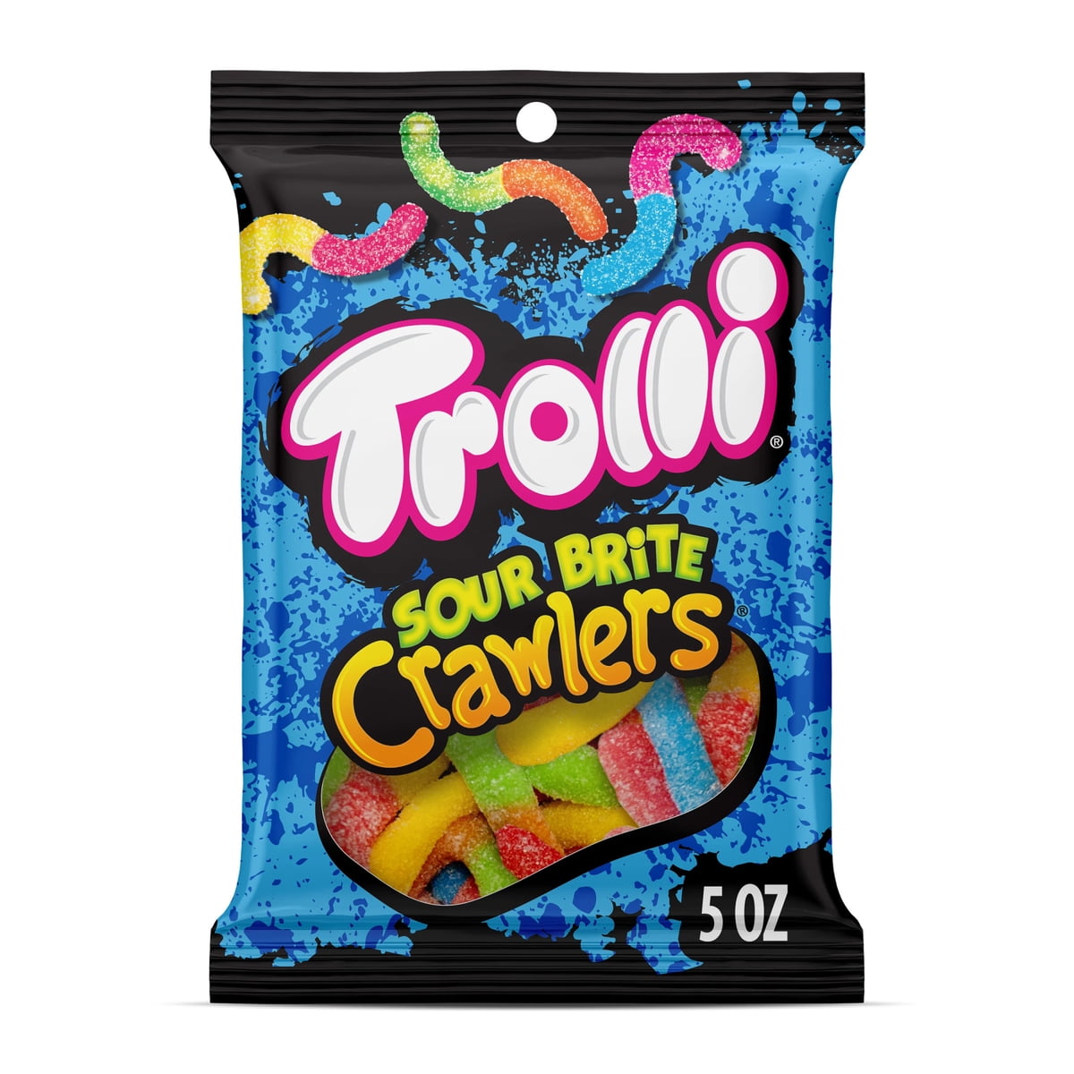 미국직구 Trolli Sour Brite 젤리 142g 2팩 / Trolli Sour Brite Crawlers, Candy, Cherry-Lemon, Strawberry-Grap 1