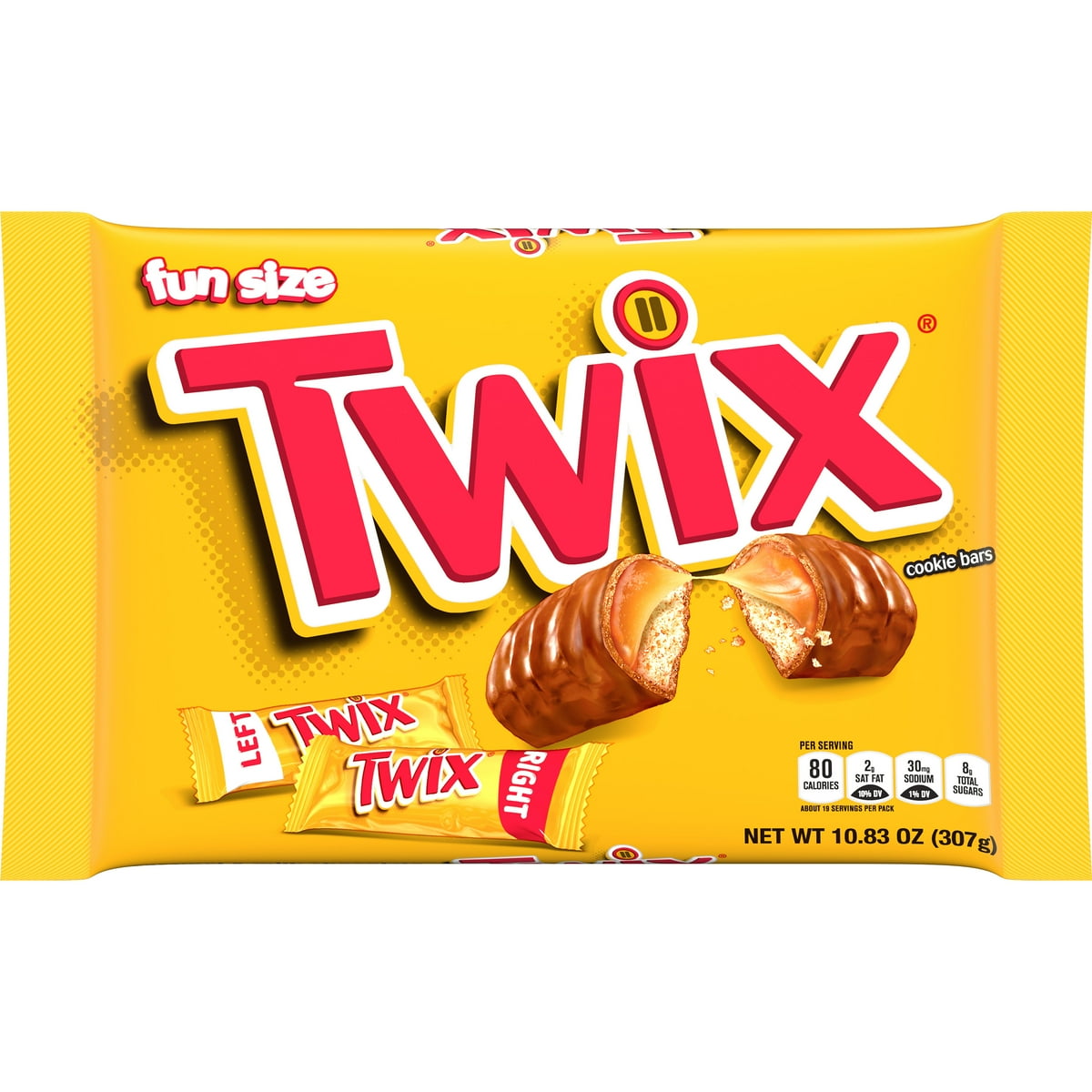 미국직구 Twix Caramel 초콜릿 307g / Twix Caramel Cookie Chocolate Bars, Fun Size, 307g Bag 1