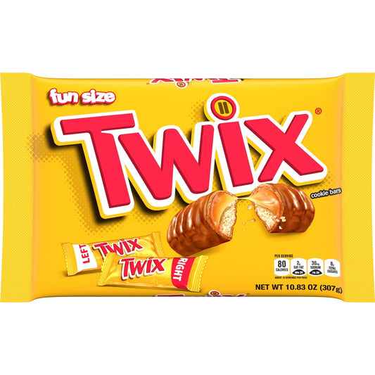 미국직구 Twix Caramel 초콜릿 307g / Twix Caramel Cookie Chocolate Bars, Fun Size, 307g Bag 1