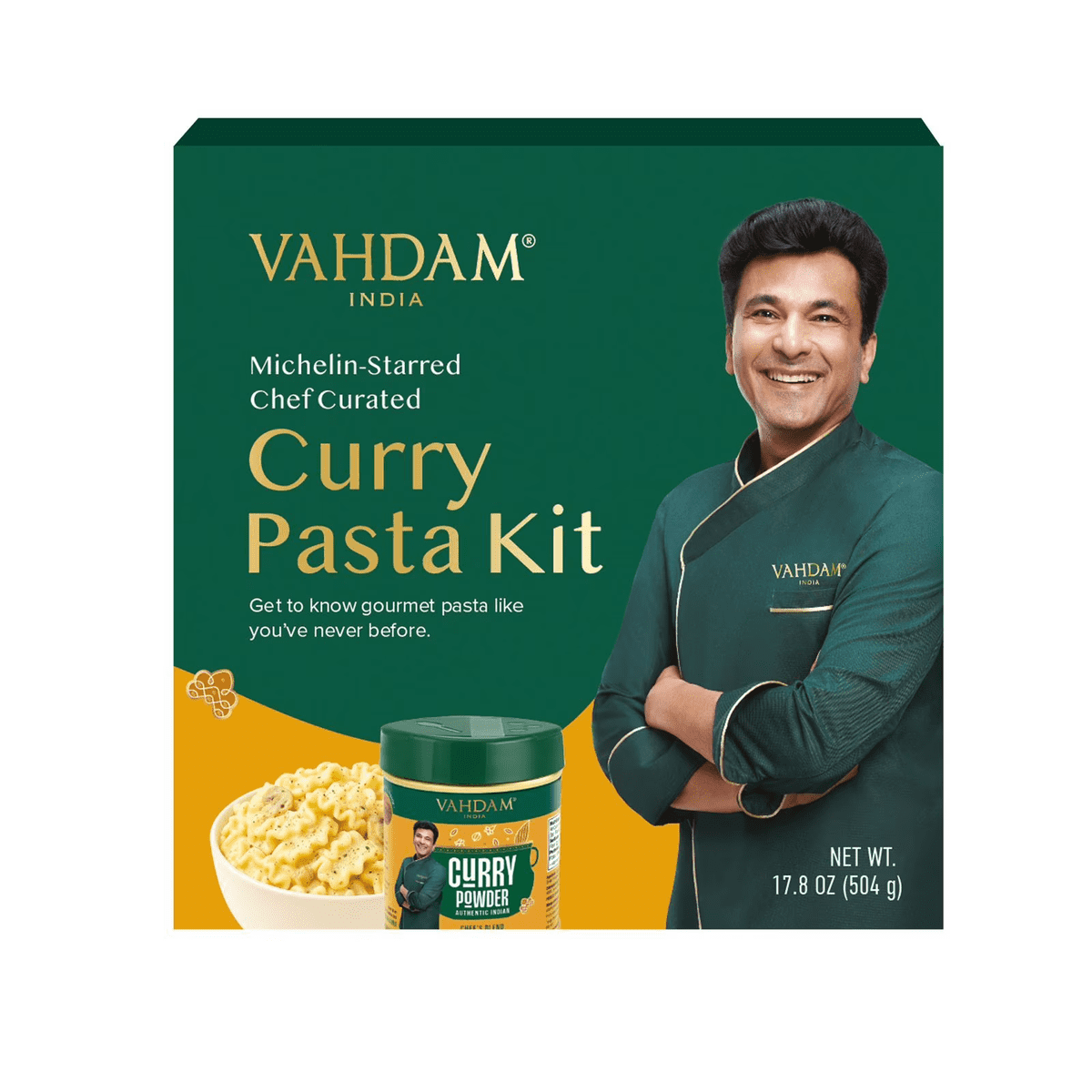 미국직구 VAHDAM Indian Fusion 505g / VAHDAM® Indian Fusion Curry Pasta Kit, Ready-to-Cook, Chef-Curated, 1