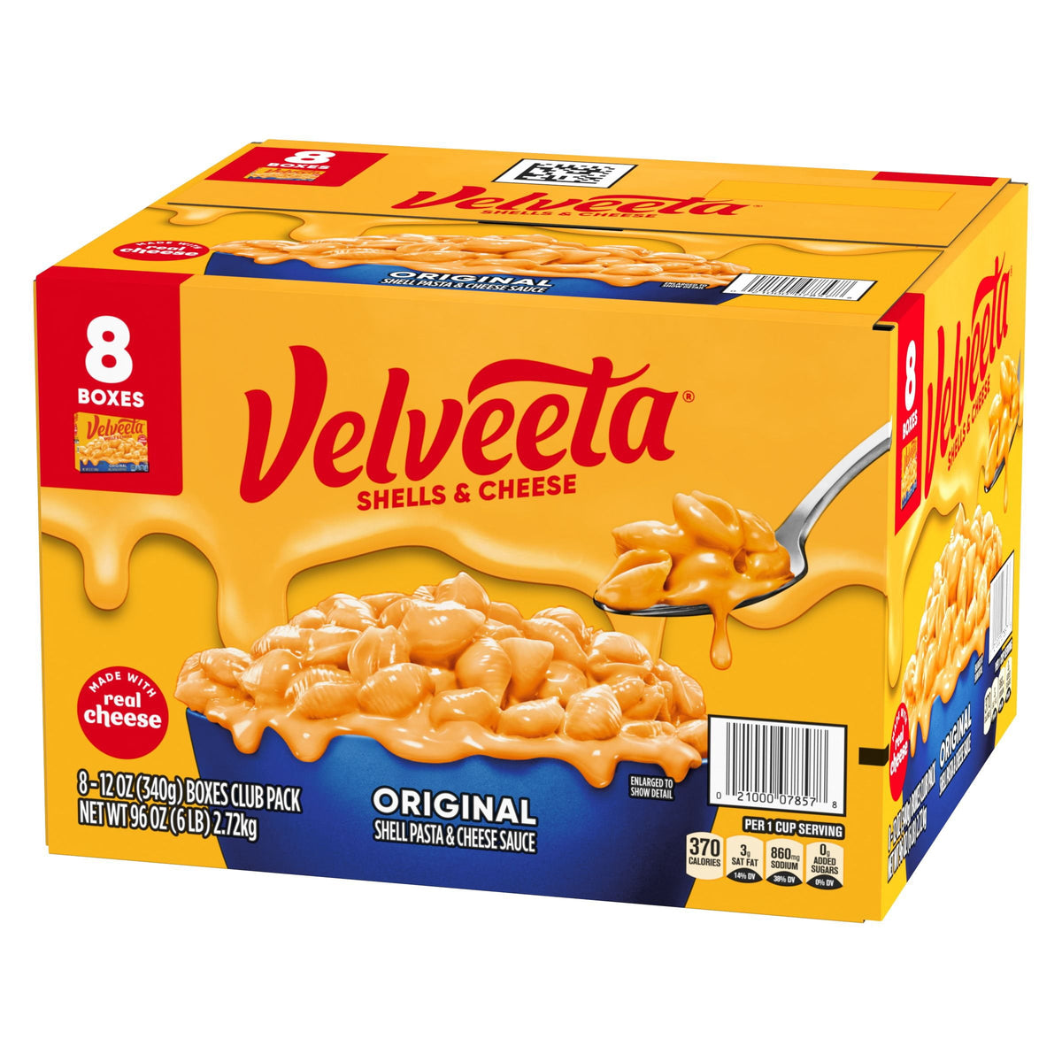 미국직구 Velveeta Shells & 340g / Velveeta Shells & Cheese Original, 340g, 8 pk. 1