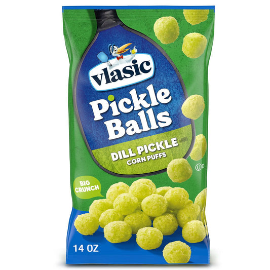 미국직구 Vlasic Pickle Balls 397g / Vlasic Pickle Balls Dill Pickle Flavored Corn Puffs, 397g 1