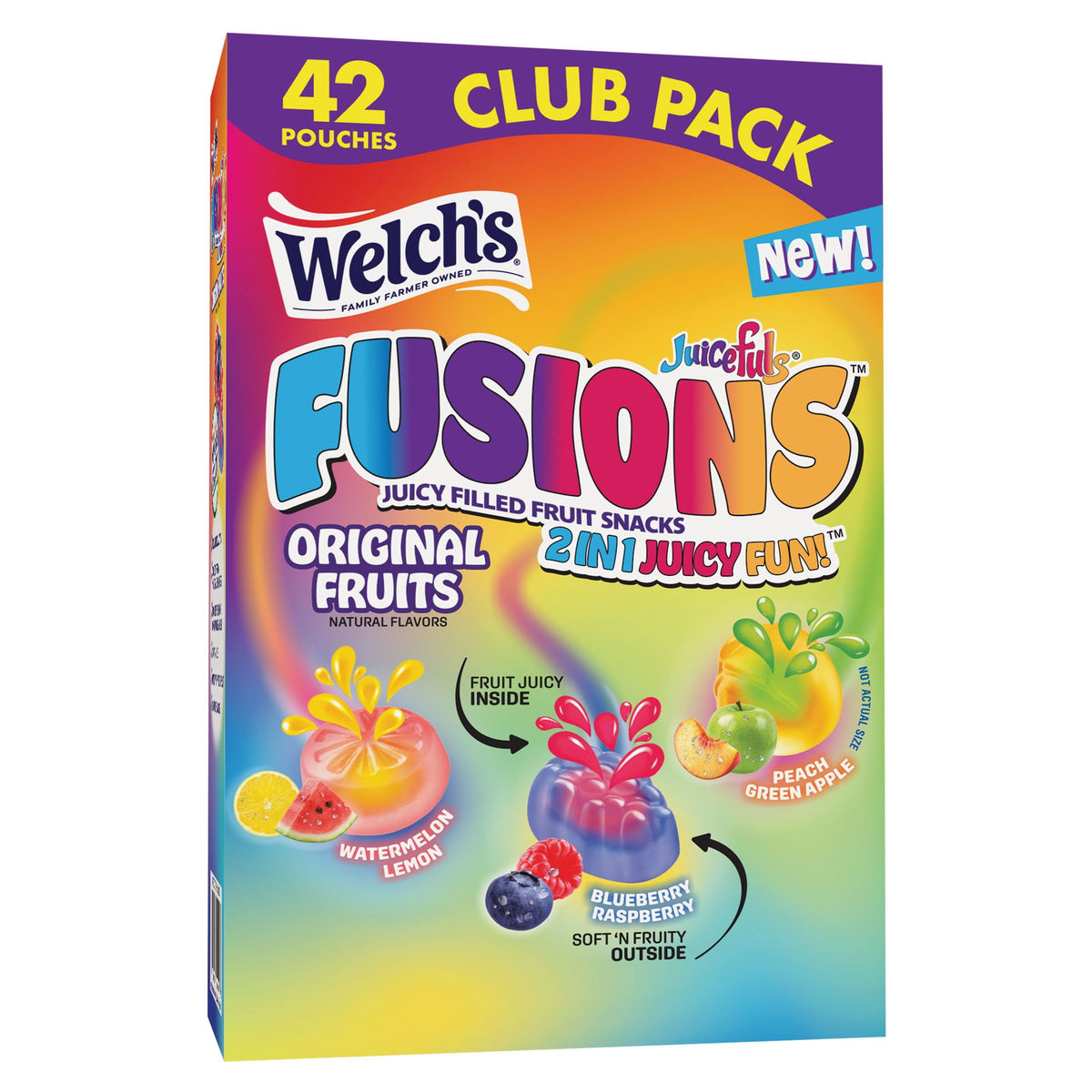 미국직구 Welch's Juicefuls Fusions 23g / Welch's Juicefuls Fusions Fruit Snacks, 23g, 42 pk. 1