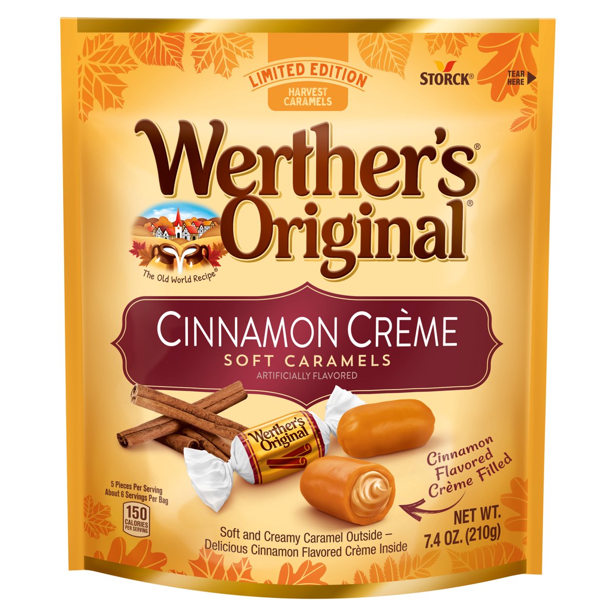 미국직구 Werther's 210g 2팩 / Werther's Original Limited Edition Fall Harvest Cinnamon Crème Soft Ca 1