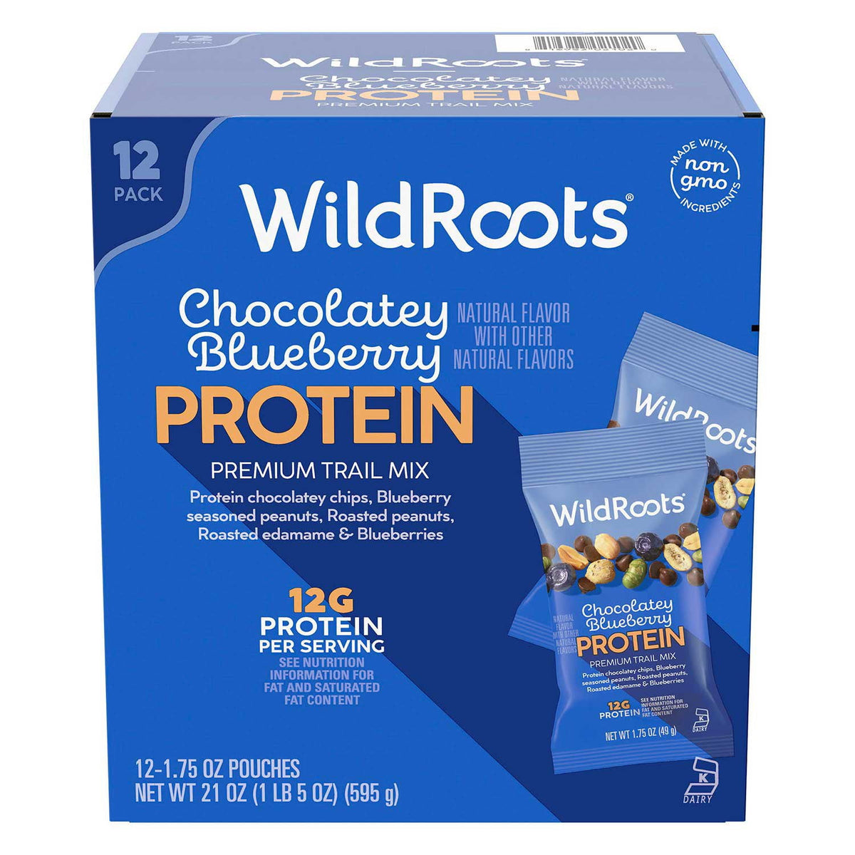 미국직구 WildRoots Chocolatey Blueberry 초콜릿 50g / WildRoots Chocolatey Blueberry Protein Single Serve Tr 1