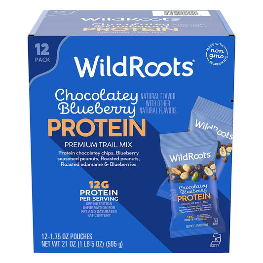 미국직구 WildRoots Chocolatey Blueberry 초콜릿 50g / WildRoots Chocolatey Blueberry Protein Single Serve Tr 1