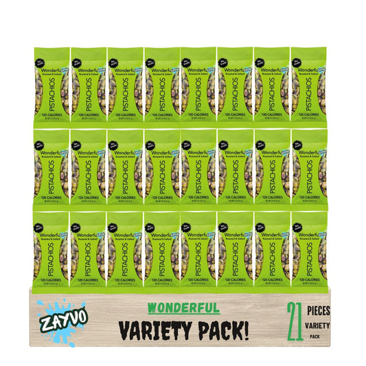 미국직구 Wnerfull Salted & 21g / Wnerfull Salted & Roasted Pistachios, No Shells, 21g Packs, 21 Count 1