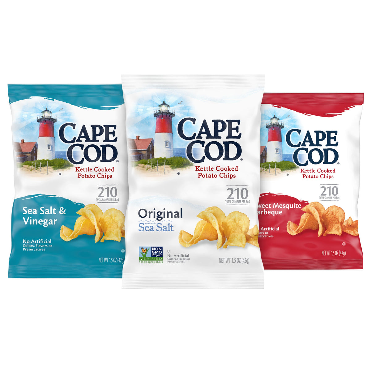 미국직구 Cape Cod Kettle Cooked Potato Chips, Variety Pack, 1.50 oz, 36 ct