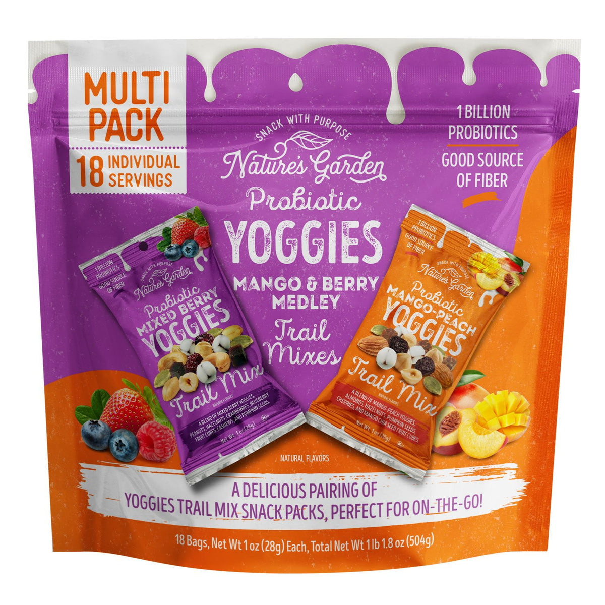 미국직구 Yoggies Trail Mix 28g / Yoggies Trail Mix Mango and Berry Mix 28g, 18 pk. 1