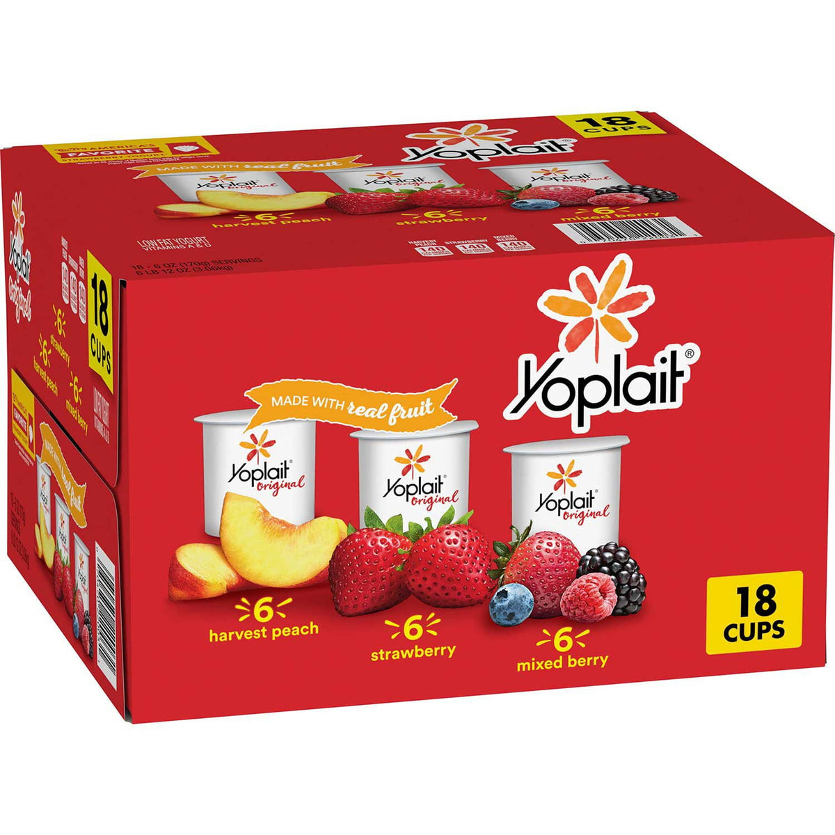 미국직구 Yoplait 170g 18팩 / Yoplait Original Lowfat Yogurt Variety Pack, 170g, 18 ct. 1