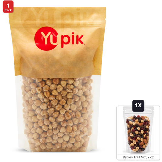 미국직구 Yupik Dry Roasted 견과 57g / Yupik Dry Roasted Unsalted Hazelnuts, 1 Bag, 2.2 lb, with Bybies Tra 1