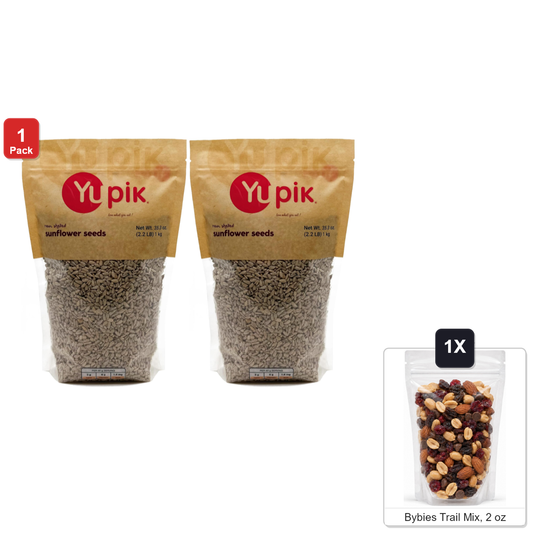 미국직구 Yupik Raw Shelled 57g / Yupik Raw Shelled Sunflower Kernels, 2 Bags x 2.2 lb Each, with Bybies 1