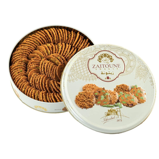 미국직구 Zaitoune Sesame 과자 500g / Zaitoune Sesame Cookies with Pistachios (Barazek), 500g 1