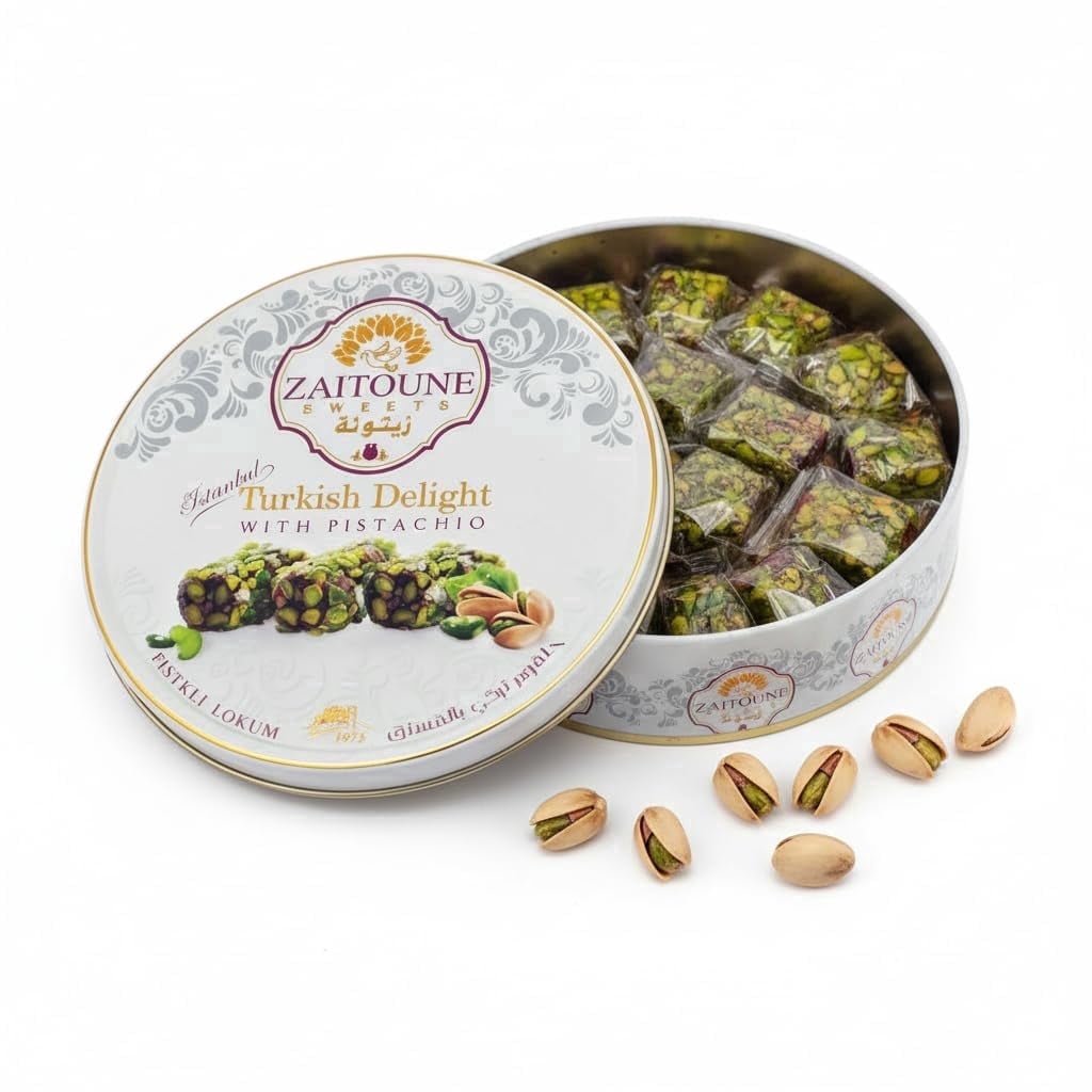 미국직구 Zaitoune Turkish Delight 250g / Zaitoune Turkish Delight (Lokum), Pistachios, Individually Wrap 1
