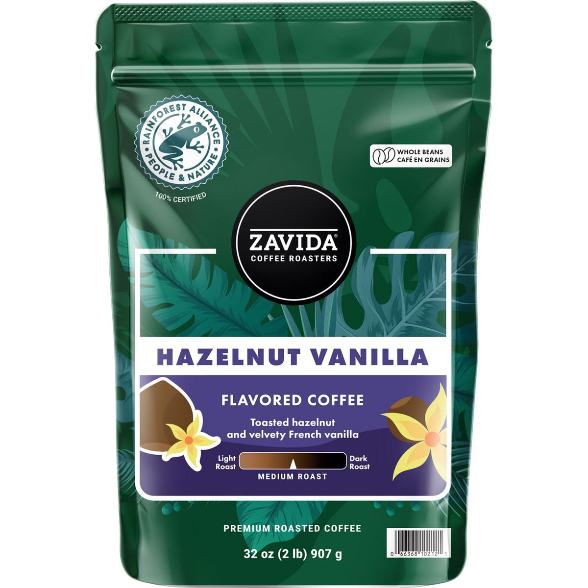 미국직구 Zavida 커피 907g / Zavida Coffee Whole Bean Coffee, Hazelnut Vanilla, 907g 1