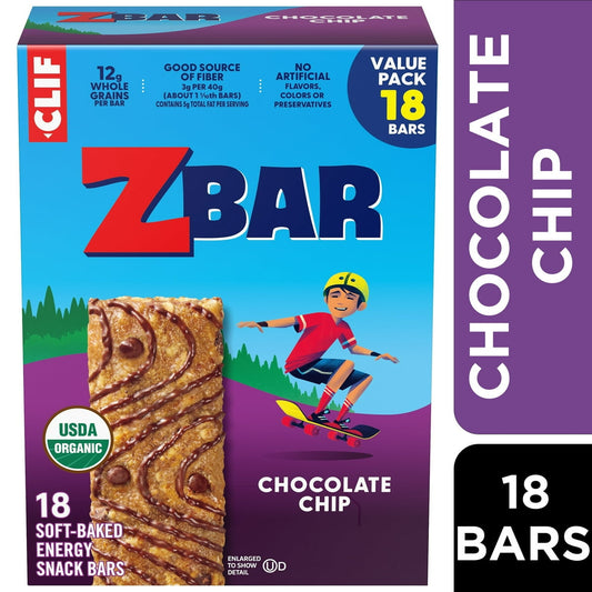 미국직구 Zbar 초콜릿 / Zbar Chocolate Chip Soft-Baked Energy Snack Bars, Organic Granola Bars 1