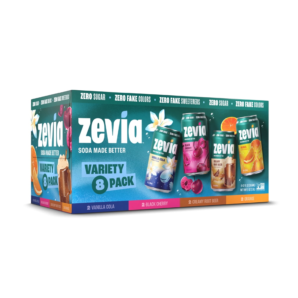 미국직구 Zevia Zero Sugar 355ml 8팩 / Zevia Zero Sugar, 0 Calorie Variety Soda, 355ml, 8 Pack Cans 1